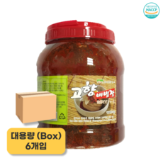 옛맛 비빔장 3kg 1박스 (6개입) 다데기 냉면 비빔국수 고향식품, 18kg, 1개