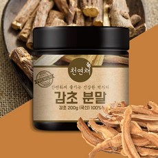 천연채 국산 감초 분말 가루 200g, 1개