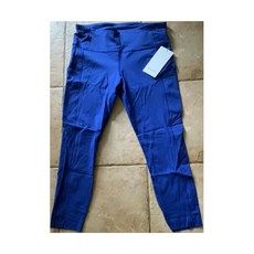 245353 룰루레몬 Fast Free HR Tight 팬츠 25” ARFO Air Force 블루 사이즈 12