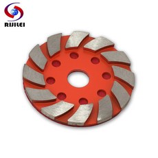 RIJILEI 4Inch 금속 다이아몬드 연마 패드 100mm 금속 본드 소결 용접 다이아몬드 바닥 그라인딩 디스크 대리석 화강암 4JKP, 100, 4 인치, 1 PC