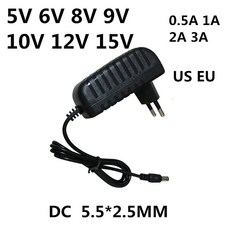 범용 전원 어댑터 공급 충전기 또는 LED 조명 스트립용 EU US AC 110 240V to DC 5V 6V 8V 9V 10V 12V 15V 0 5 1A 2A 3A, 1개