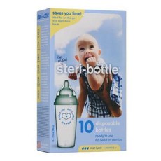 엠디 Steribottle Ready to Use Disposable Baby Bottles 10-Count by Steri-Bottle PROD290003688, Clear_One Size, Clear, 상세 설명 참조0