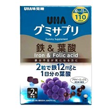 UHA 미각당 구미사프리 철&엽산 아사이믹스 110일분 220립, 3개