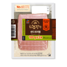 CJ 더건강한샌드위치햄100g*3, 100g, 60개