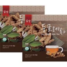 꽃샘 둥굴레차 200T(100T+100T), 1.2g, 100개입, 2개