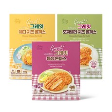 빅마마 그레잇 돈까스 세트, 등심1팩+모짜렐라1팩+체다1팩+소스