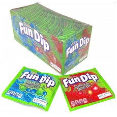 Wonka Fun Dips 펀 딥스 사랑방캔디 입덧사탕 48개입, 1세트, .g