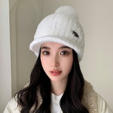 띠에르 J 겨울 폼폼 방울 니트캡 모자