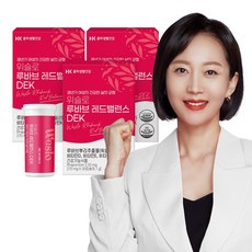 콜마생활건강 위슬로 갱년기 루바브 레드밸런스 DEK 비타민D 비타민E 비타민K, 3개, 8.1g