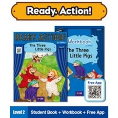 Ready Action Level 2: The Three Little Pigs SB+W (with QR), A*List, Ready Action Level 2: The Th.., Namju Choi Wright, Sunbo Woo..