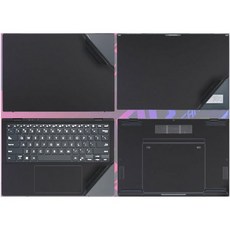 ASUS 젠북 듀오 2024 UX8406 UX8406M 블랙매트용 프리컷 스크래치 방지 비닐 스티커 스킨 프로텍터