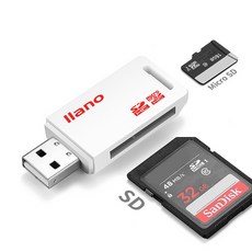 컴퓨터 케이블 커넥터 카드 판독기 USB 2.0 SD/마이크로 SD TF OTG 스마트 메모리 어댑터 USB2.0 리더기, 01 White, 01 usb 2.0 TF SD, 1개