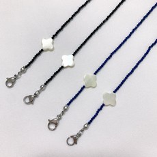 원석 자개 클로버 반클립 비즈 써지컬 안경줄 겸용 마스크줄
