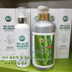 뉴셀테라피 호호바스토리 98%호호바 알로에 겔 에센스 200ml 500ml 호호바오일이함유 촉촉함이 오래지속+시트마스크5장