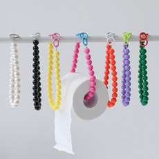 비즈 구슬 두루마리 휴지걸이 캠핑 집들이 선물 7color 그린 1개
