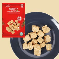 아침 큐브 닭가슴살 100g 10팩 청양고추맛 상온보관 실온 개별포장 다이어트 단백질