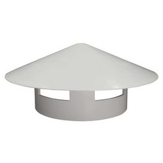 벤추레타 환풍기 옥상 비 환풍구 레인 정화조 벤츄레이터 캡 배기팬 50 모자 지붕 PVC, 50/75/110 유니버설 화이트 탑, 1개