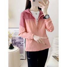 루스리더 여성 집업 후드 그라데이션 바람막이 자켓 M17 렉스 여성 그라데이션 점퍼 바람막이 아우터 M17