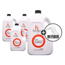 케라시스 엑스트라 데미지 케어 샴푸 4000ml + 펌프증정, 4kg, 4개