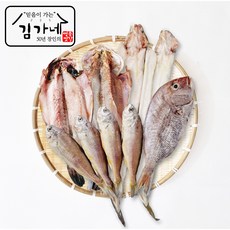 [목포김가네] 국내산 반건조생선 선물세트 3호 [ 민어(중)1 장어(대)1 참조기4 병어1 참돔1 ], 1개