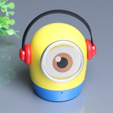 [SSD] 미니언즈 USB 블루투스 스피커 미니 휴대용 4종류, 스피커+충전잭, 2