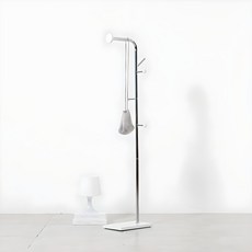 하우스레시피 바인 키 낮은 스탠드 행거, 크롬 크롬