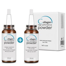 레츠큐어 1+1 피부에 바르는 콜라겐파우더 10g DIY화장품, 1개