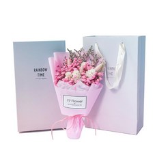 혁 이 네 꽃 안개 꽃 작은 드라이 꽃 꽃다발 생일 선물 장미 레 드 왕 인 스 턴 스