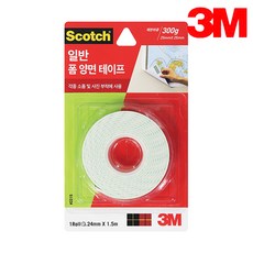=3M 목재용 강력 폼양면테이프 폭:24mm, 1개