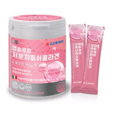 새콤달콤 포도맛 앱솔루트 저분자피쉬콜라겐 30포 비오틴 비타민 미네랄 히알루론산 함유 이너뷰티, 60g, 4개