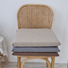 린넨베이지식탁의자방석