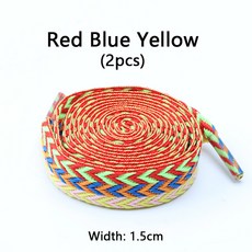 신발끈 스니커즈용 큰 끈 컬러블록 신발끈 플랫 캐주얼 신발 럭셔리 신발 끈 너비 1 5cm 2cm 3cm 남녀공용 1
