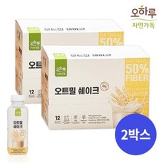 오하루자연가득 [오하루 자연가득] 오트밀 쉐이크 24입 (2박스), 600g, 48개