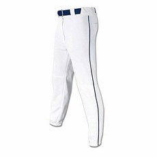 CHAMPRO Mens Sports Pro-Plus Baseball Pants with Piping White/697724