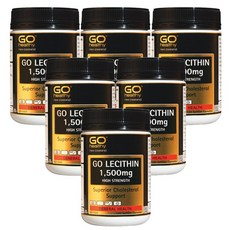 고헬씨(Go Healthy) 고헬씨 레시틴 1500mg - 콜레스테롤 서포트 120 소프트젤캡슐 X 6개, 1세트, 720캡슐, 720정