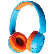 JBL JR 300BT-어린 이용 온 이어 무선 헤드폰-블루 / 오렌지, 단일상품