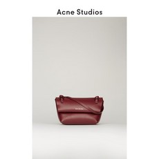 Acne Studios 2020 초가을 신품 와인 레드 가죽 크로스 바디 미니 지갑 CG0101479