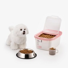 락앤락 사료 보관통 (계량컵+제습제 포함) 강아지 고양이 사료통 사료보관용기, 5kg