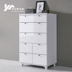 하원가구 티오 LPM 780 광폭 7칸 서랍장, 화이트