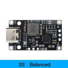 2S 3S C타입 USB BMS 배터리 충전 부스트 모듈 균형 지지대 표시기 고속 15W 4V 12 6V 5A, 2S B nced
