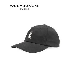 국내배송 우영미 로고 볼 캡 블랙