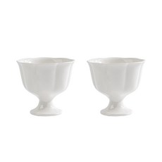 시라쿠스 네이처 프리즈 받침 요거트볼 10cm, White, 2개