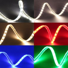 퍼스트 LED 후렉시블 호스 50M 논네온 줄네온 로프라이트, 1개, 퍼스트 LED 후렉시블 호스 50M 주백색