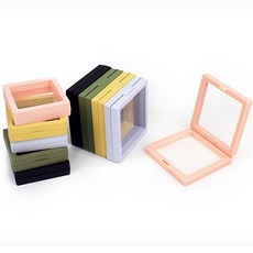 보석보관함 소품보관함 액세서리 산소차단 PE필름 케이스 변색방지 진공포장 산화 귀금속보관함 기스방지 장식소품보관함 보석함소품 목걸이함 쥬얼리보석함, 7x7 옐로우, 1개