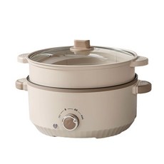 전기 않는 붙지 냄비 220V 3L 멀티 쿠커 음식 가정용 6L 조리 프라이팬, WHITE, 220V 4.6L, 1개