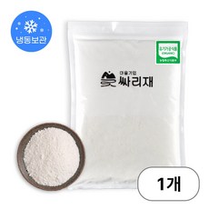 싸리재 유기농 습식쌀가루 [ 무염 백미찹쌀가루 1kg ] 떡제조기능사 재료 찹쌀떡재료, 1개