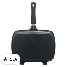 퀸센스 에리카 인덕션 패킹 양면팬 특대, 15개, 32cm