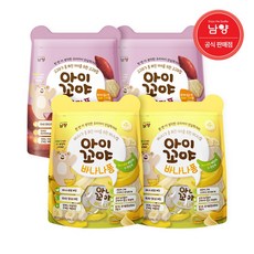 아이꼬야 아기과자 바나나퐁 30g 2개 + 감자퐁30g 2개, 4개