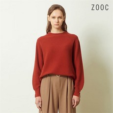 주크 소매 버튼 포인트 홀가먼트 니트 Z204KSK206 BR