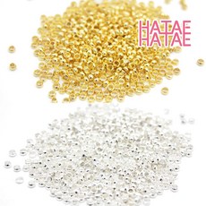 하태하태 누름볼 고정용 비즈 메탈 비드 DIY 악세사리 부자재 고정볼, 실버-1.5mm 1g(약 140개), 1개